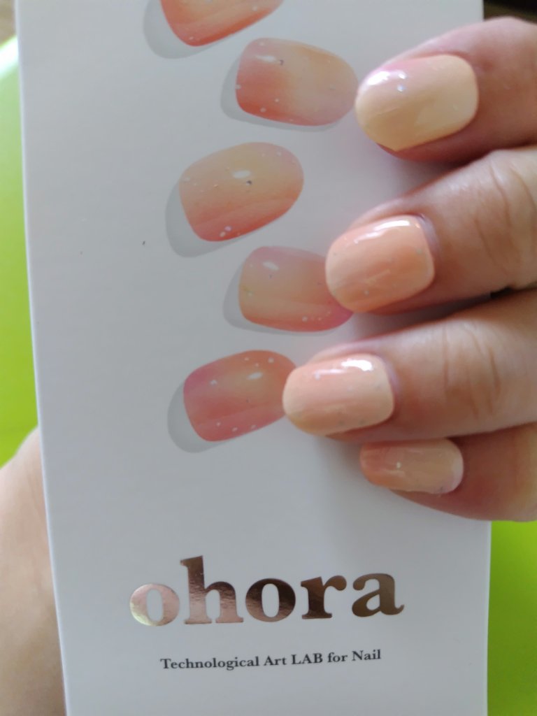 セミキュアジェルネイル（ハンド）/ohora/ネイルシールを使ったクチコミ（1枚目）