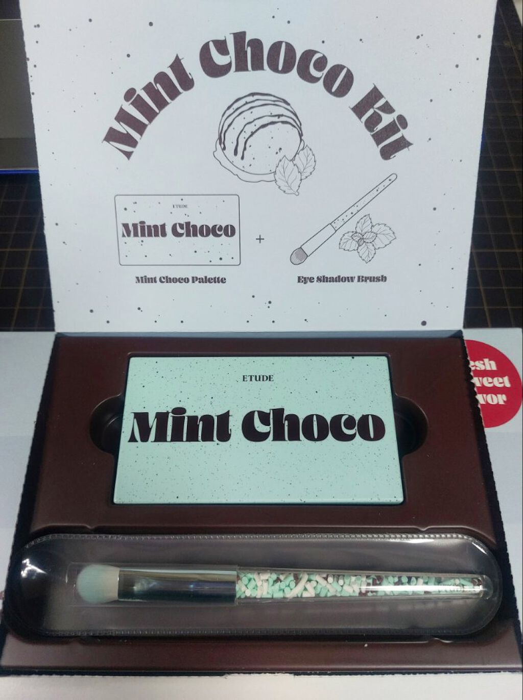 チョコミント スペシャルキット/ETUDE/メイクアップキットを使ったクチコミ（2枚目）