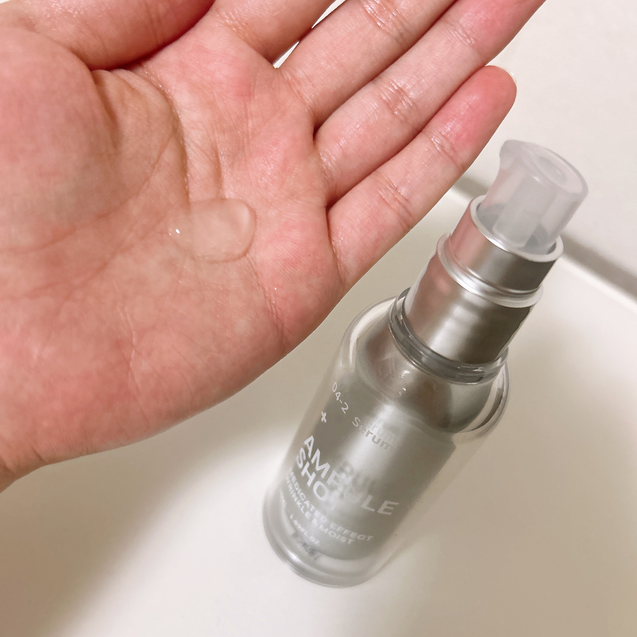 薬用 エフェクト リンクル＆モイスト ローション/AMPULE SHOT/化粧水を使ったクチコミ（3枚目）