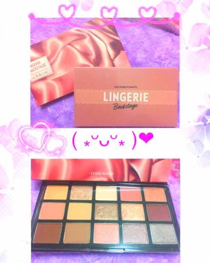 プレイカラーアイパレット ランジェリーバックステージ/ETUDE/アイシャドウパレットを使ったクチコミ(1枚目)