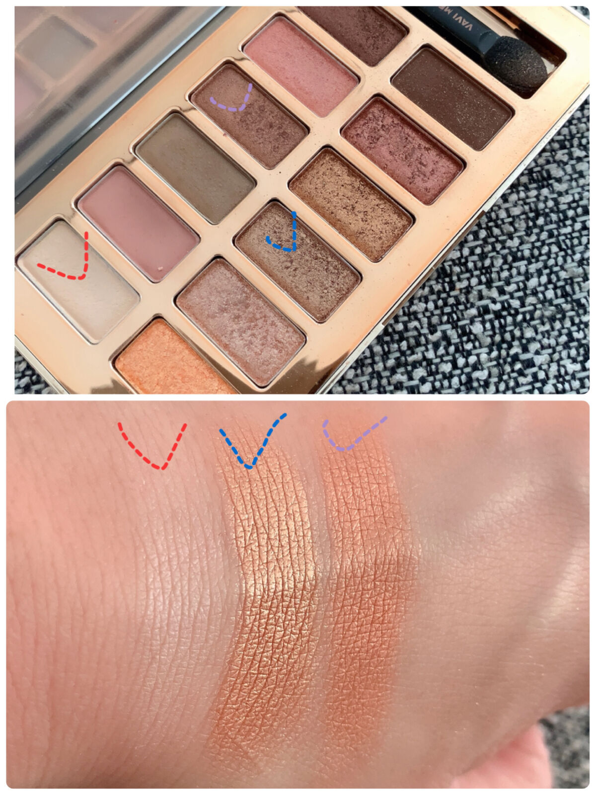 バレンタインボックス/VAVI MELLO/アイシャドウパレットを使ったクチコミ（3枚目）