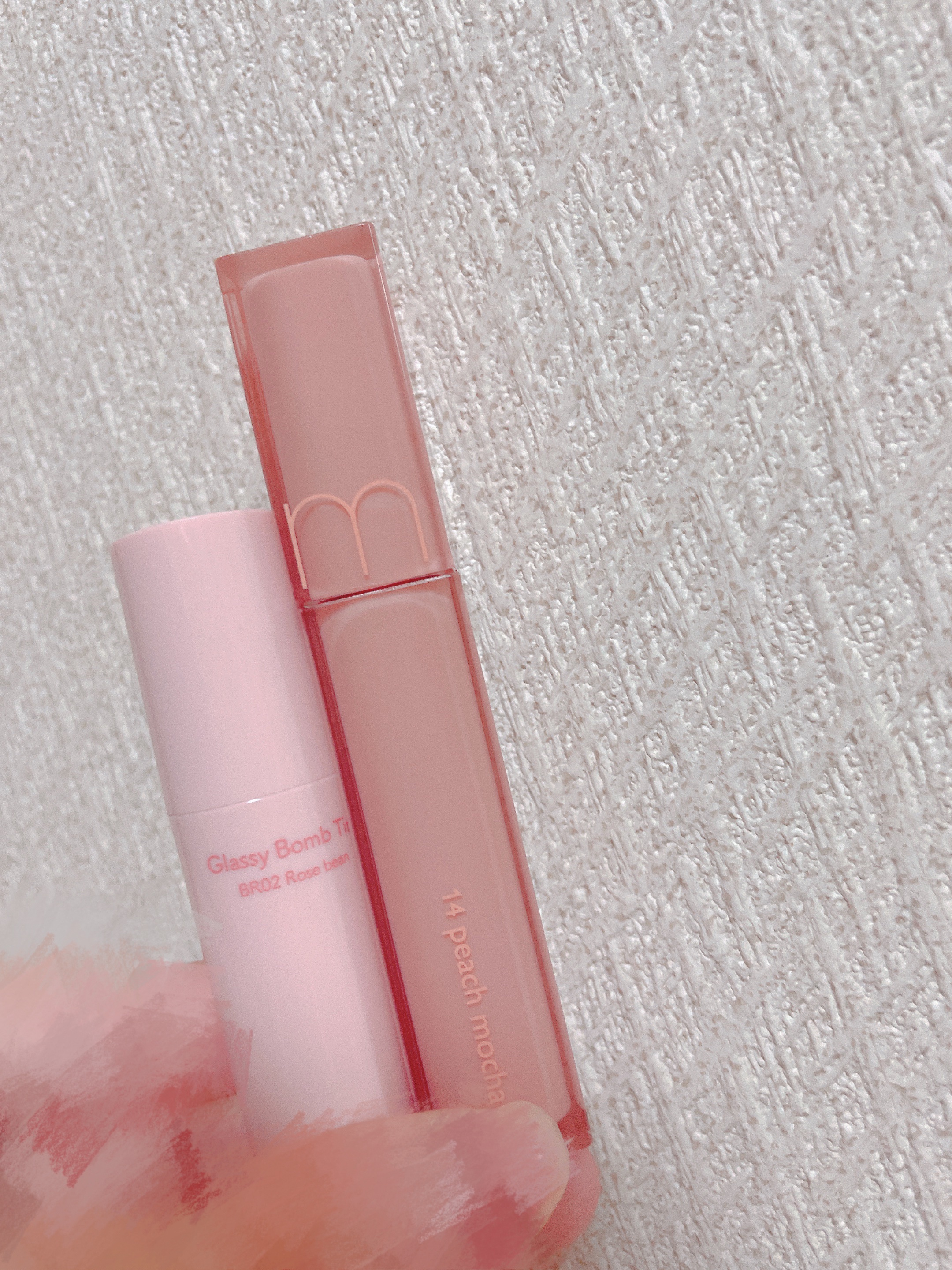 アンドバイロムアンド　グラッシーボムティント/&nd by rom&nd/リップティントを使ったクチコミ（1枚目）