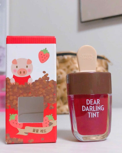 ディアダーリン ウォータージェルティント (アイスティント)/ETUDE/口紅を使ったクチコミ(1枚目)