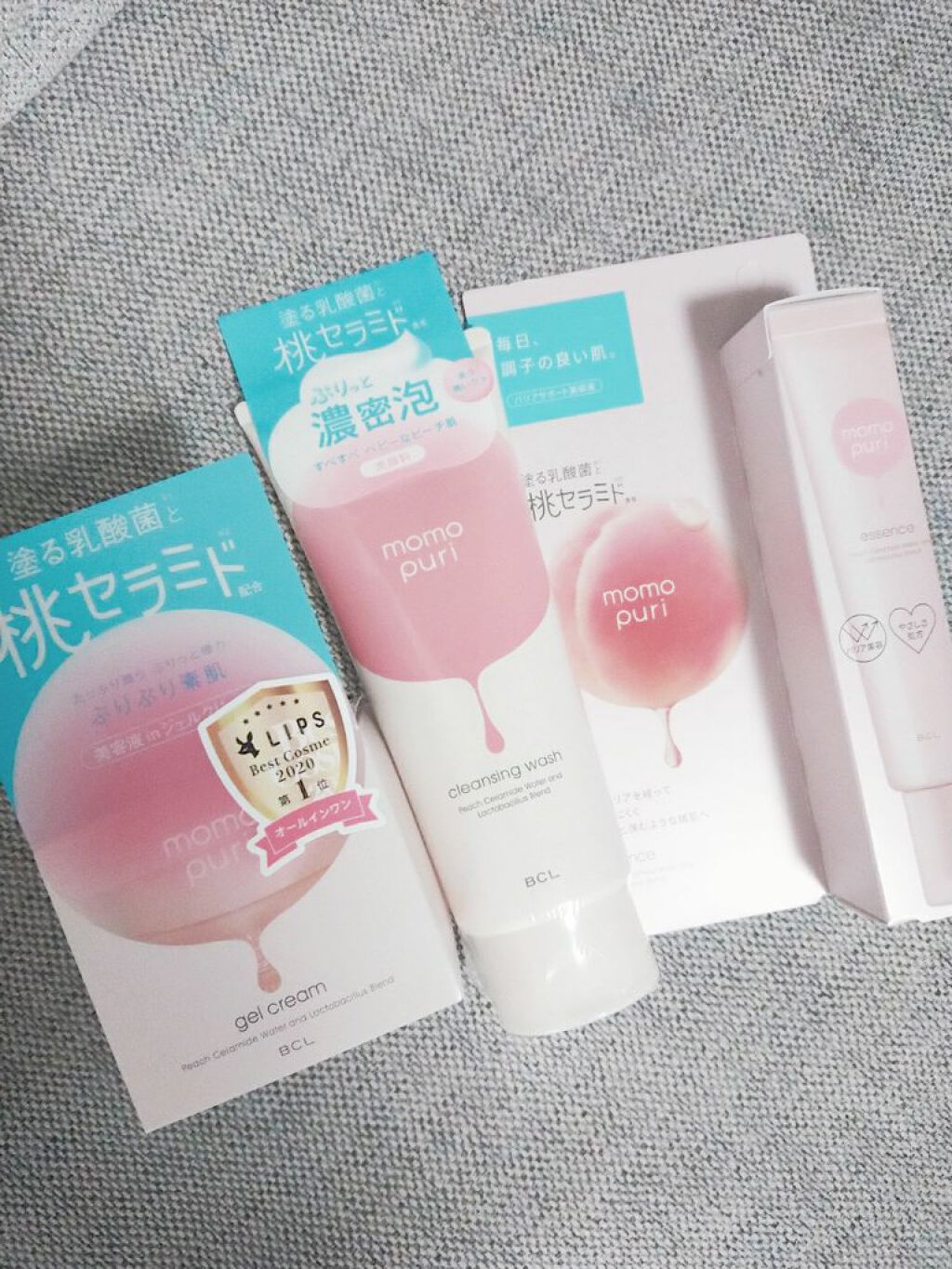 潤いジェルクリーム/ももぷり/オールインワン化粧品を使ったクチコミ（1枚目）