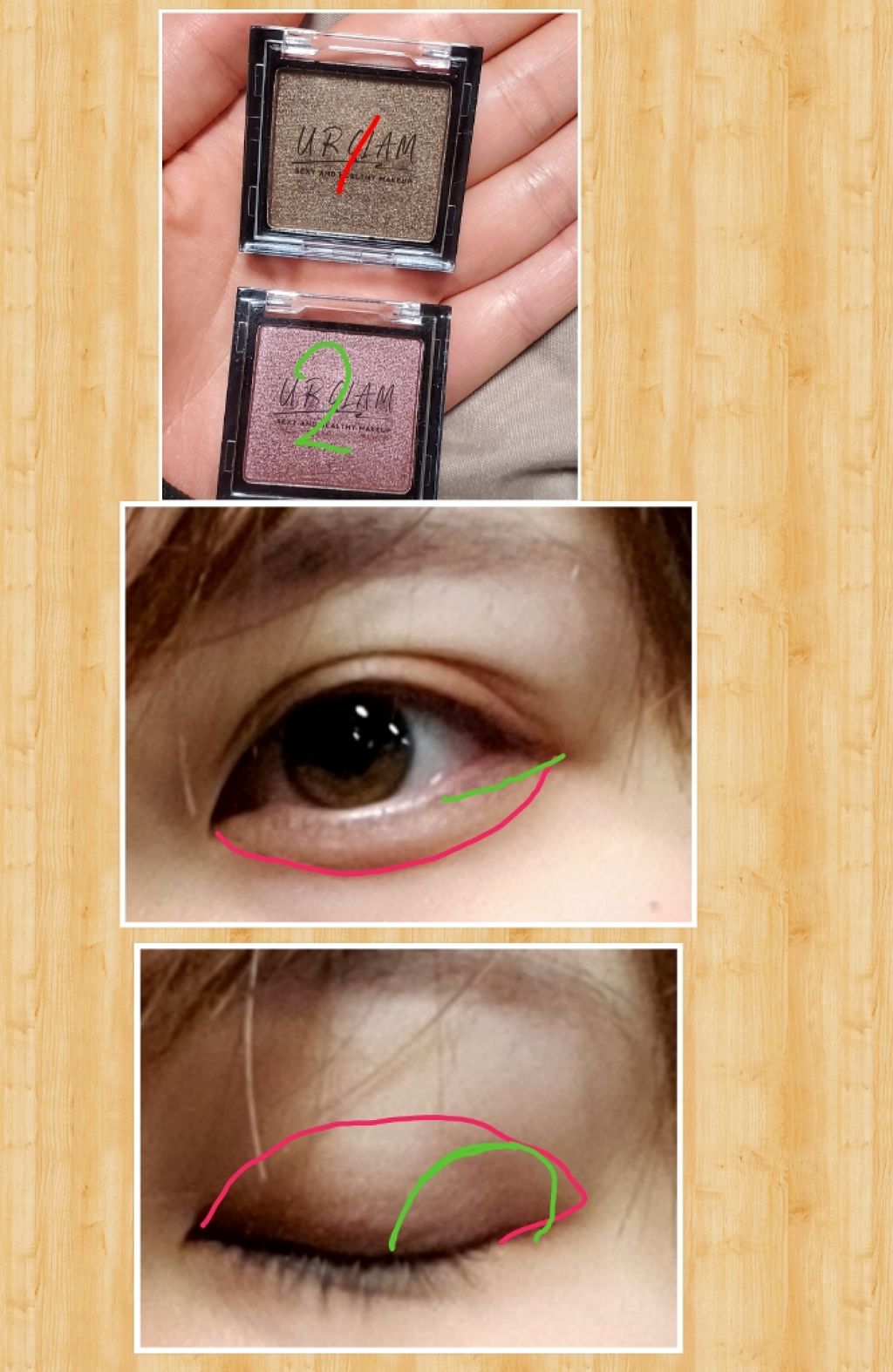 UR GLAM POWDER EYESHADOW/U R GLAM/単色アイシャドウを使ったクチコミ(1枚目)