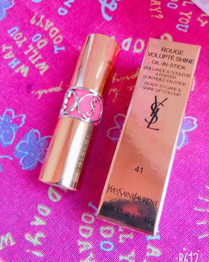 ルージュ ヴォリュプテ シャイン/YVES SAINT LAURENT BEAUTE/口紅を使ったクチコミ(1枚目)