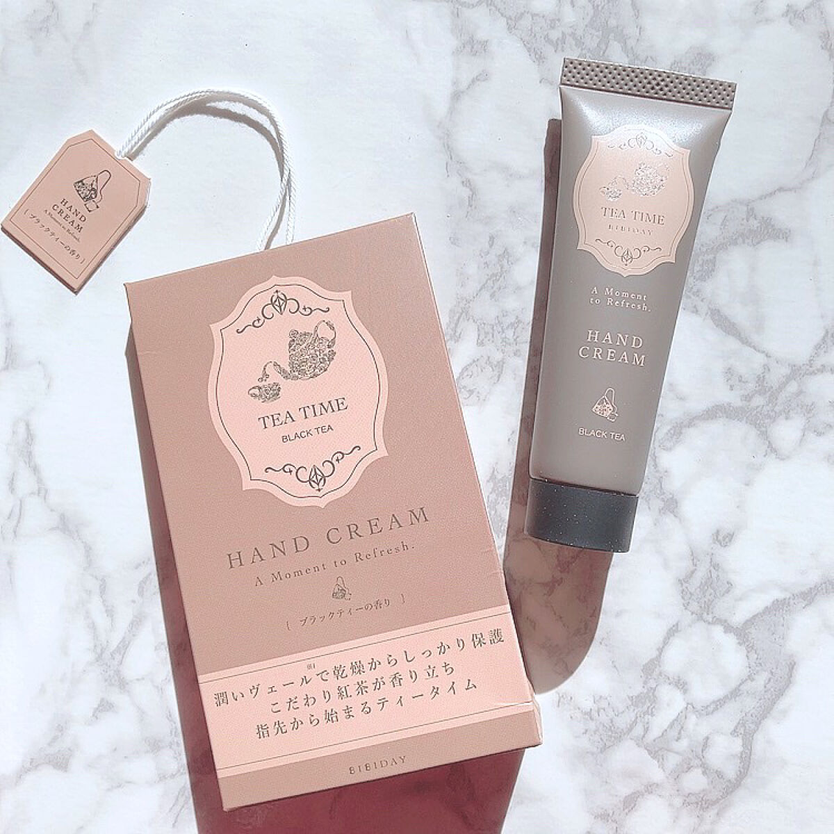 ティータイム ハンドクリーム ブラックティーの香り/BIBIDAY/ハンドクリームを使ったクチコミ（2枚目）