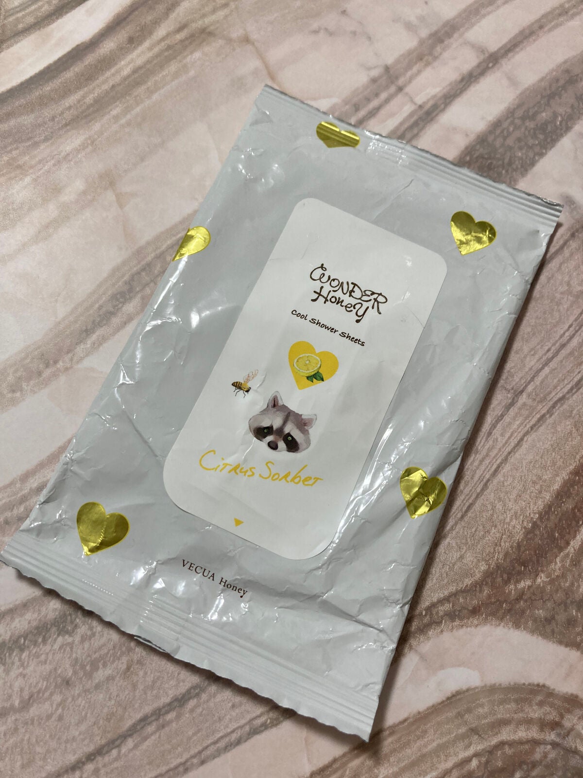 ワンダーハニー 素肌すっきりクールシャワーシート<ボディ用ふきとり化粧水>/VECUA Honey/ボディシートを使ったクチコミ(1枚目)