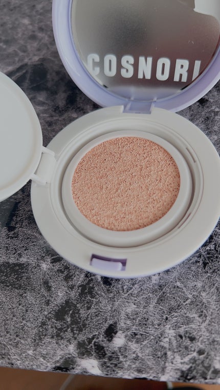 パンテノールバリアクッション/COSNORI/クッションファンデーションを使ったクチコミ(3枚目)