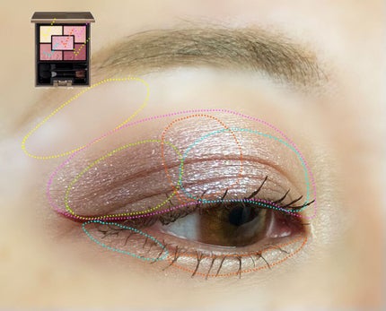 ジェミネイトアイズ N/LUNASOL/アイシャドウパレットを使ったクチコミ(6枚目)