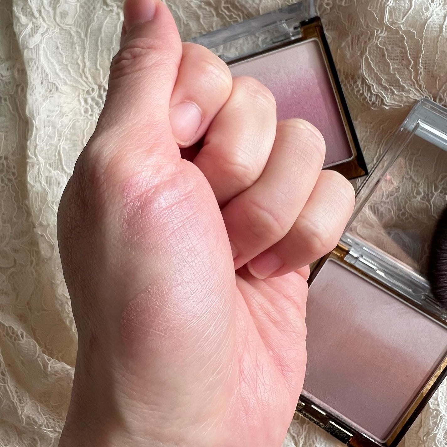 オーラティック ブラッシュ/excel/パウダーチークを使ったクチコミ(6枚目)