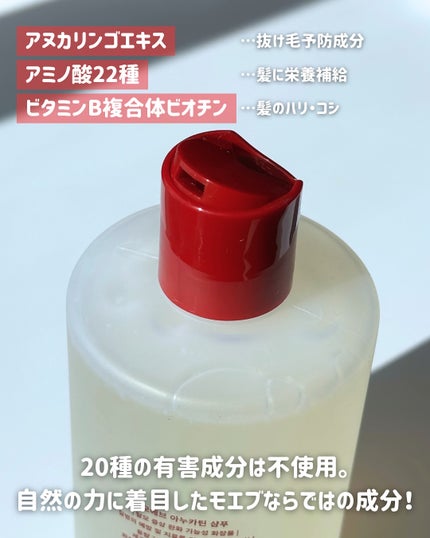 モエブ アヌカチン シャンプー/トリートメント/moev/市販シャンプーを使ったクチコミ(2枚目)