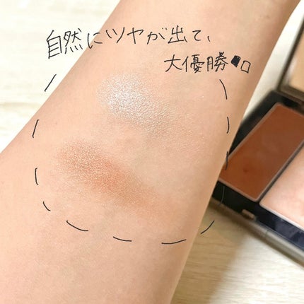 THREE シマリング グロー デュオ/THREE/クリームハイライトを使ったクチコミ(4枚目)