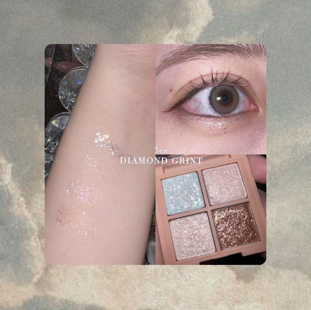 3CE ミニ マルチアイカラーパレット ダイアモンドグリント (3CE ミニ マルチアイカラーパレット A)/3CE/アイシャドウパレットを使ったクチコミ（1枚目）