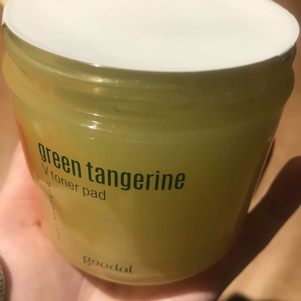 グリーンタンジェリン ビタCダークスポットケアパッド/goodal/トナーパッドを使ったクチコミ（3枚目）