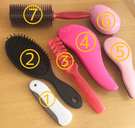 立体ヘアブラシ/DAISO/ヘアブラシを使ったクチコミ(2枚目)