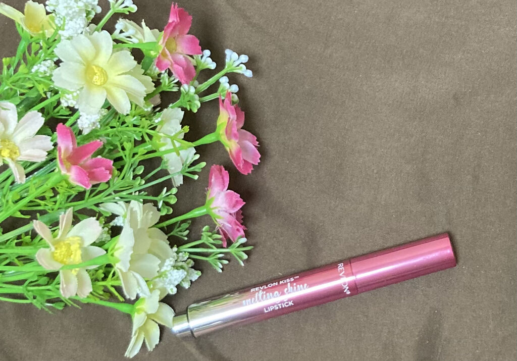 キス メルティング シャイン リップスティック 007 ピンク トパーズ/REVLON/口紅を使ったクチコミ（1枚目）