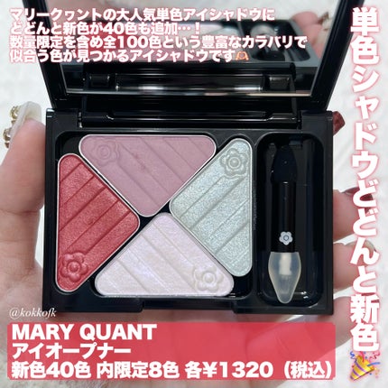 アイオープナー/MARY QUANT/単色アイシャドウを使ったクチコミ(2枚目)