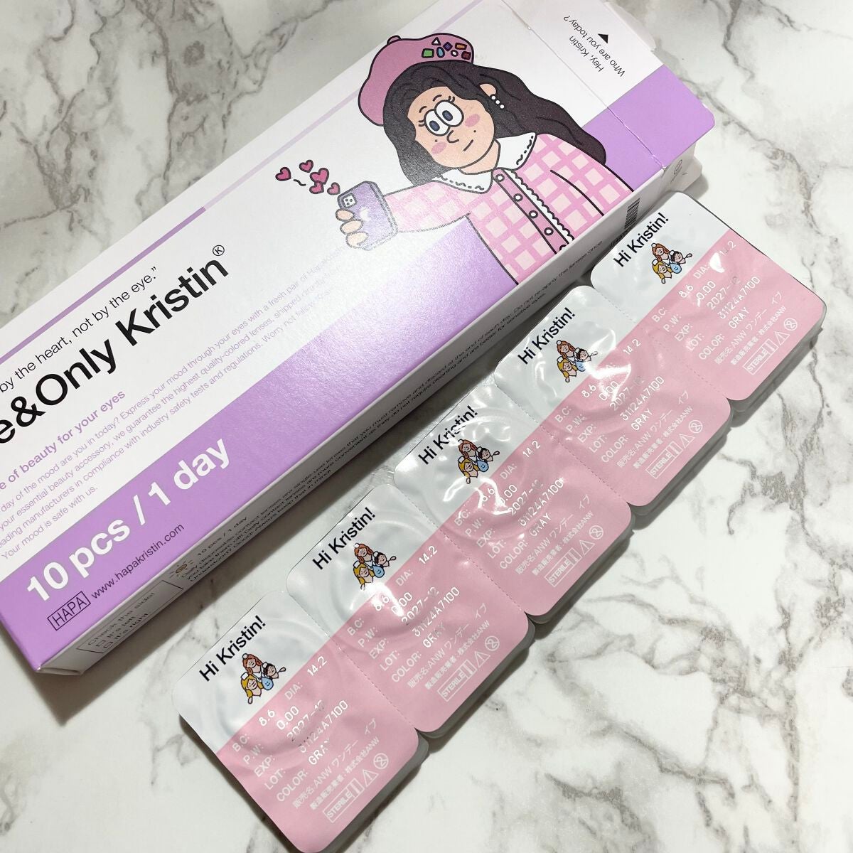 One & Only Kristin/Hapa kristin/カラーコンタクトレンズを使ったクチコミ(3枚目)