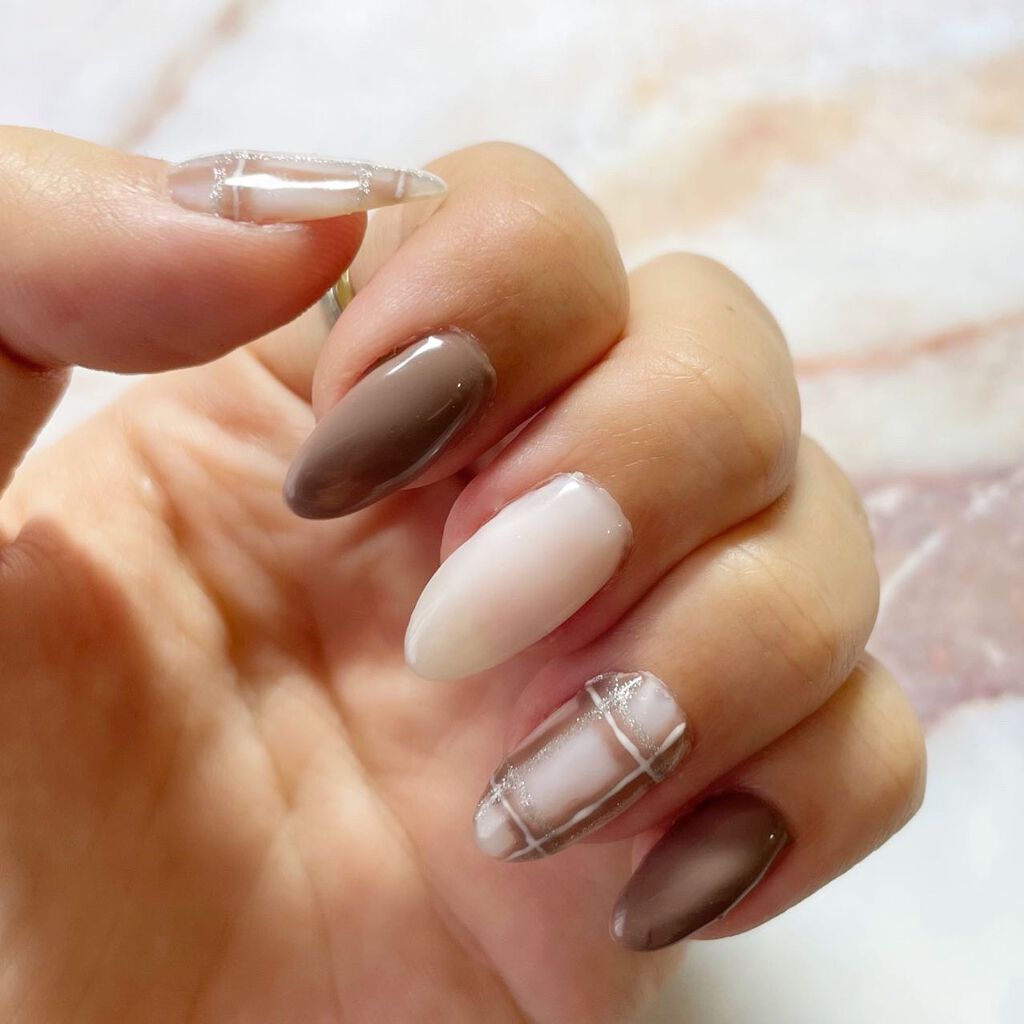 ジェルネイル(ライト対応)/セリア/ジェルネイルを使ったクチコミ(3枚目)