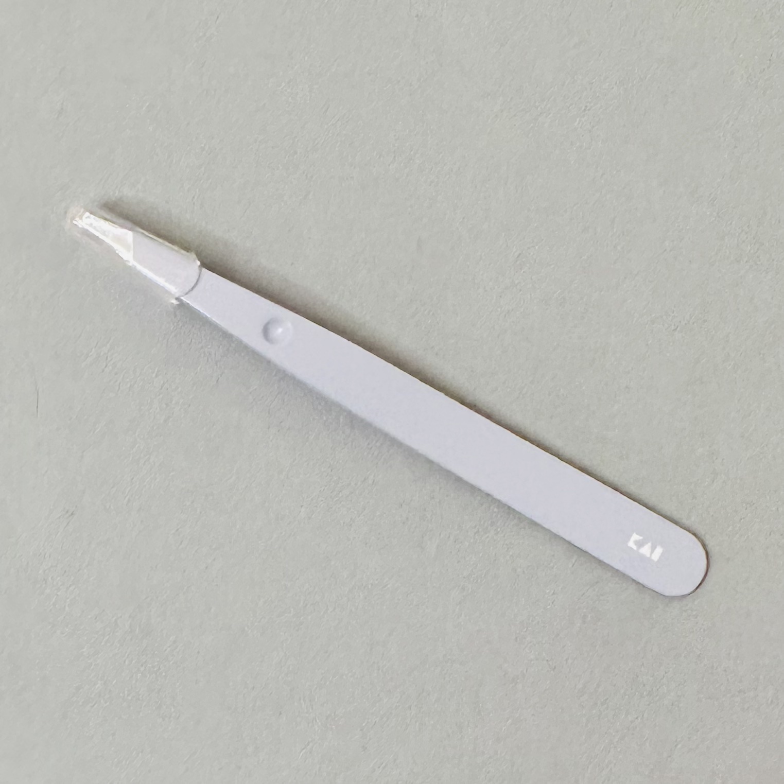 がっちりキャッチ毛抜き（ニュアンスブルー）/貝印/毛抜きを使ったクチコミ（2枚目）