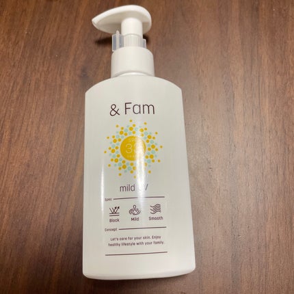マイルドUV SPF33 PA+++/& Fam/日焼け止めジェルを使ったクチコミ(1枚目)