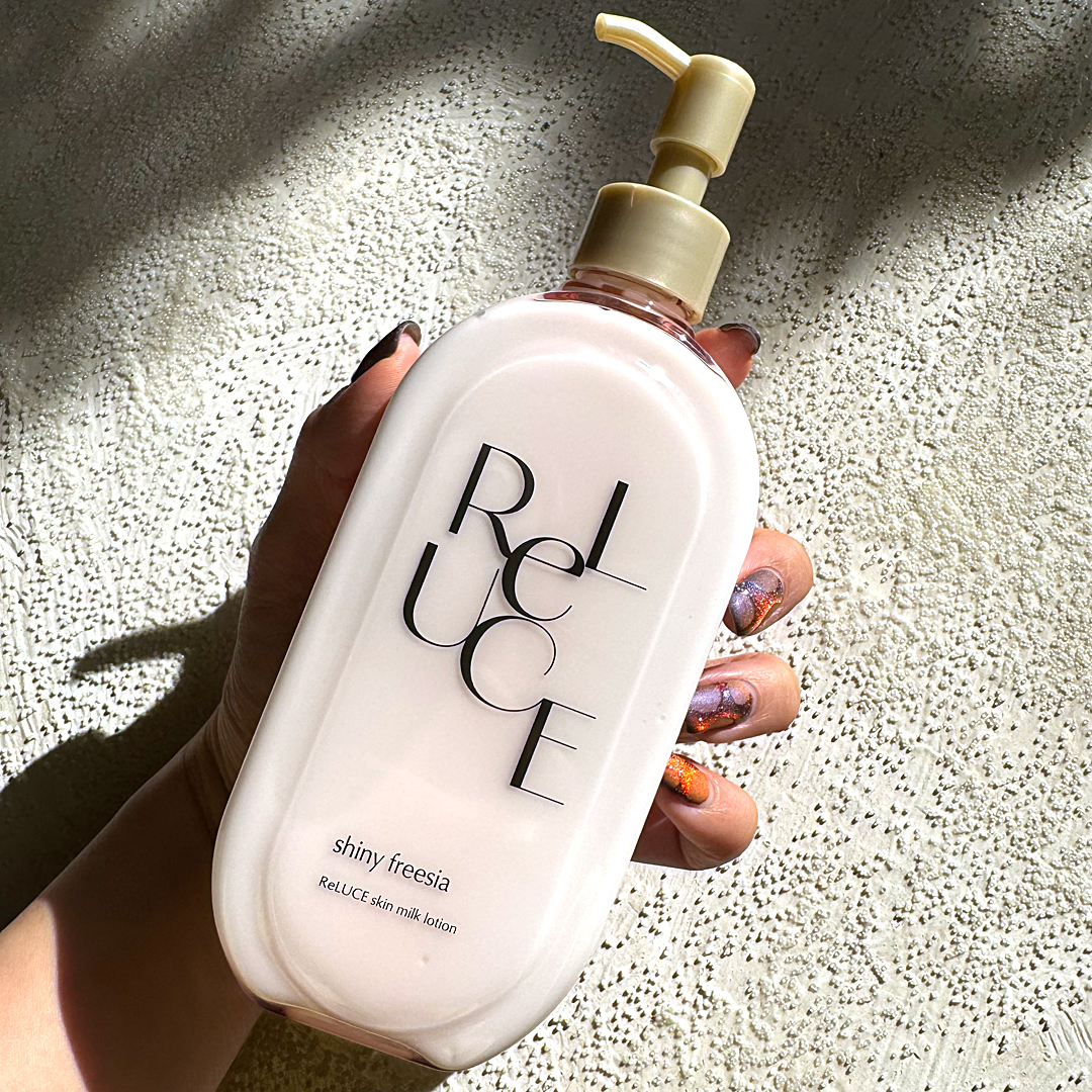 リルーチェ スキンミルクローション シャイニーフリージア/コスメテックスローランド/ボディローションを使ったクチコミ（1枚目）
