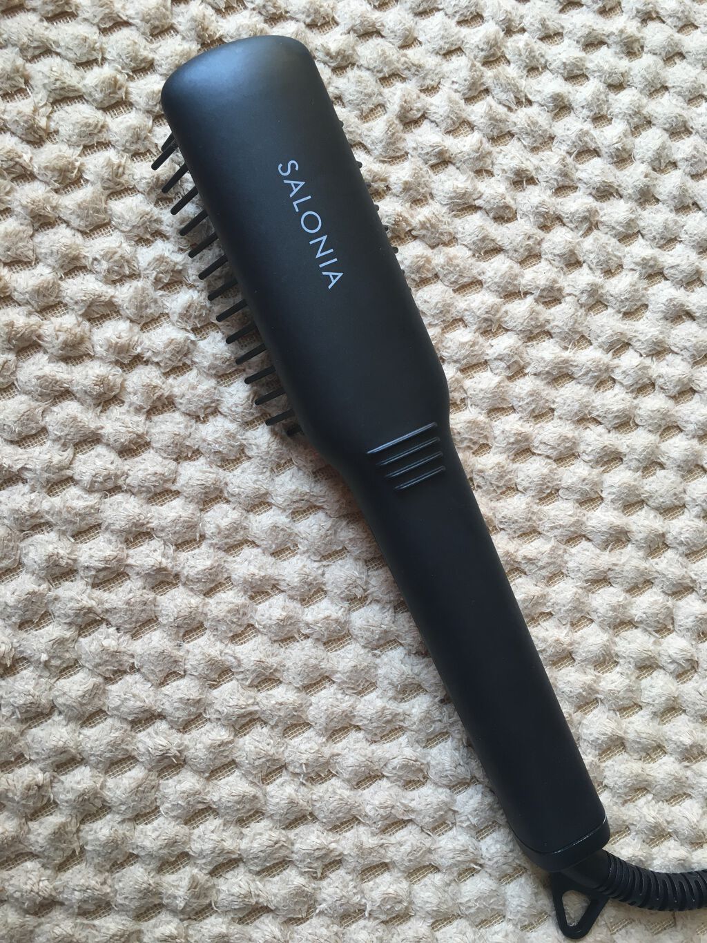 ストレートヒートブラシ スリム  ブラック/SALONIA/ヒートブラシを使ったクチコミ（1枚目）