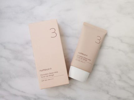 3番 ノーファンデ陶器肌トーンアップクリーム/numbuzin/化粧下地を使ったクチコミ(1枚目)