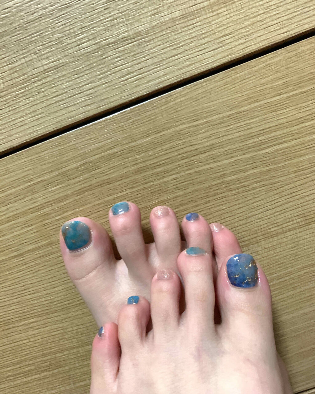 ネイルシール/Qoo10/ネイルシールを使ったクチコミ（2枚目）