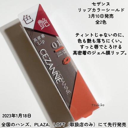 リップカラーシールド/CEZANNE/口紅を使ったクチコミ(2枚目)