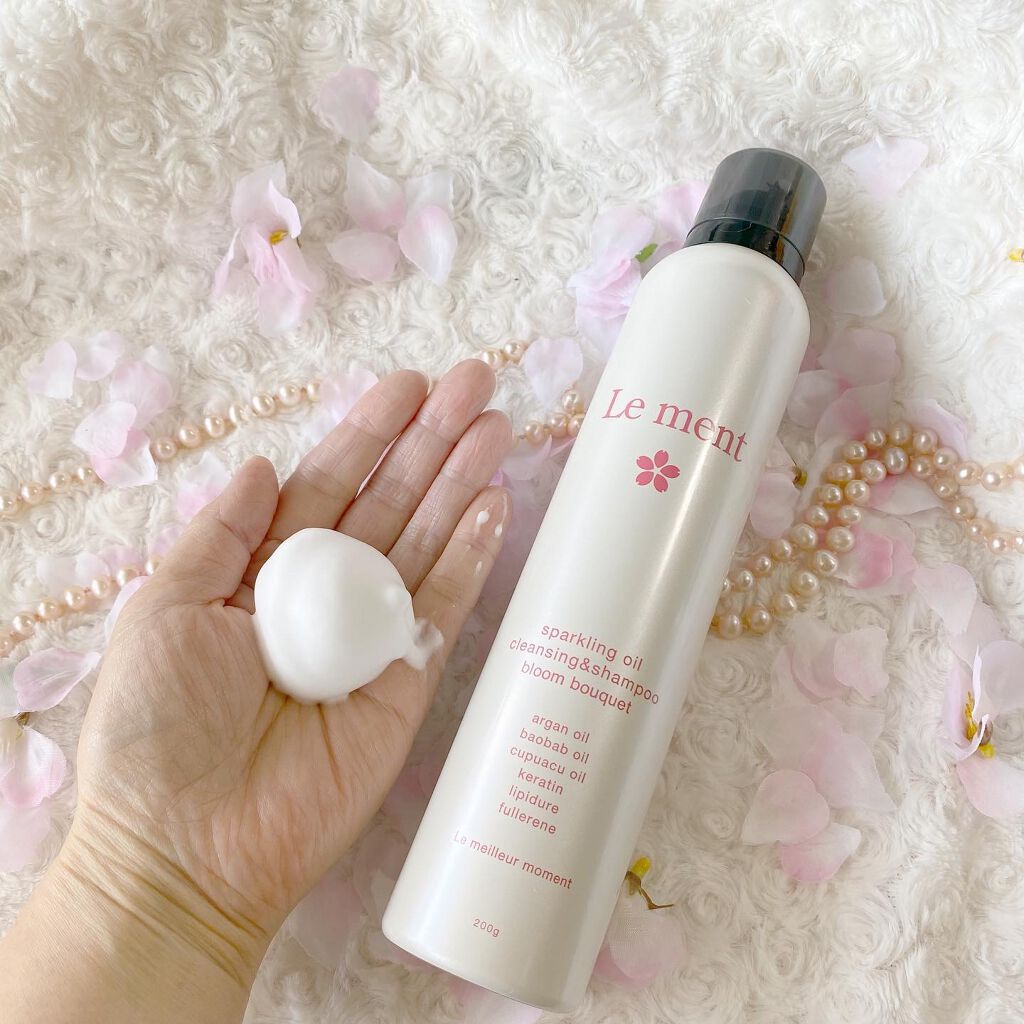 スパークリングオイル クレンジング＆シャンプー ブルームブーケ/Le ment/市販シャンプーを使ったクチコミ（2枚目）