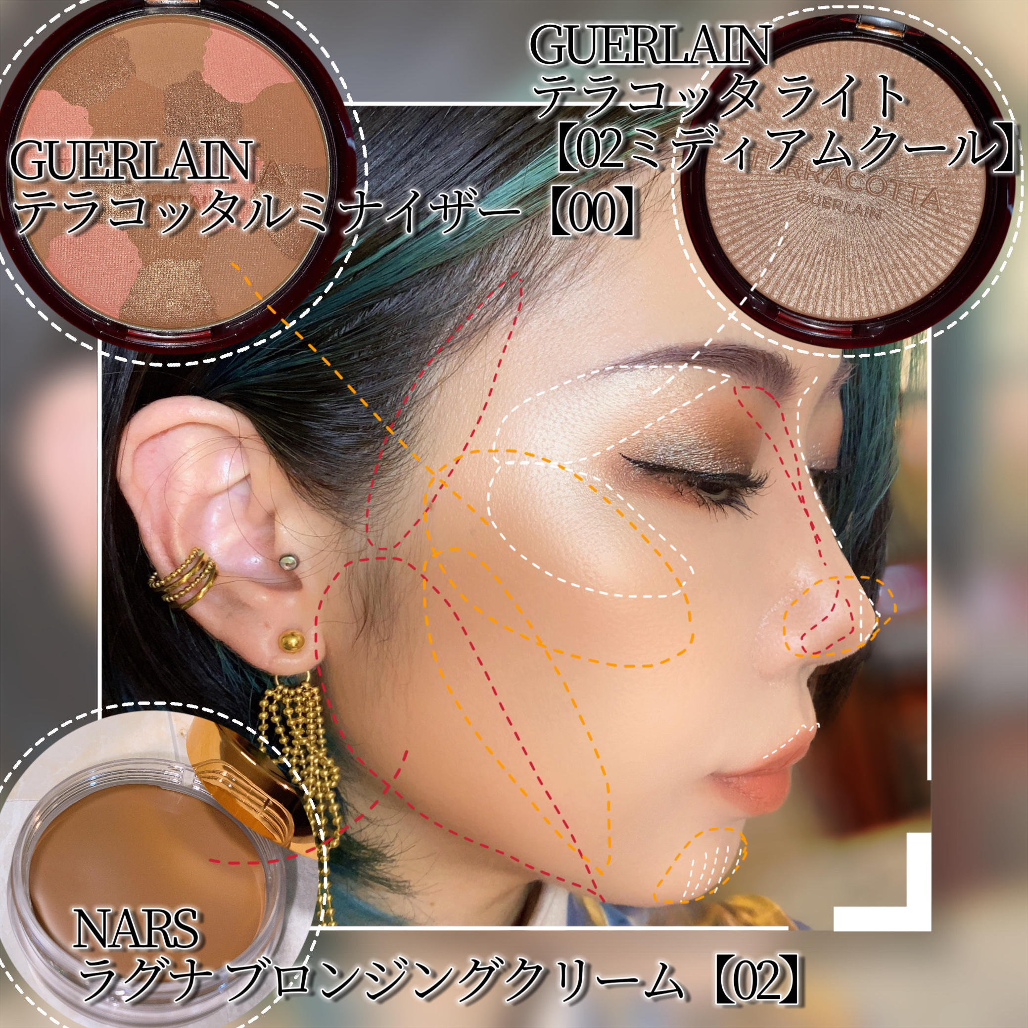 ラグナ ブロンジングクリーム /NARS/ジェル・クリームチークを使ったクチコミ（2枚目）