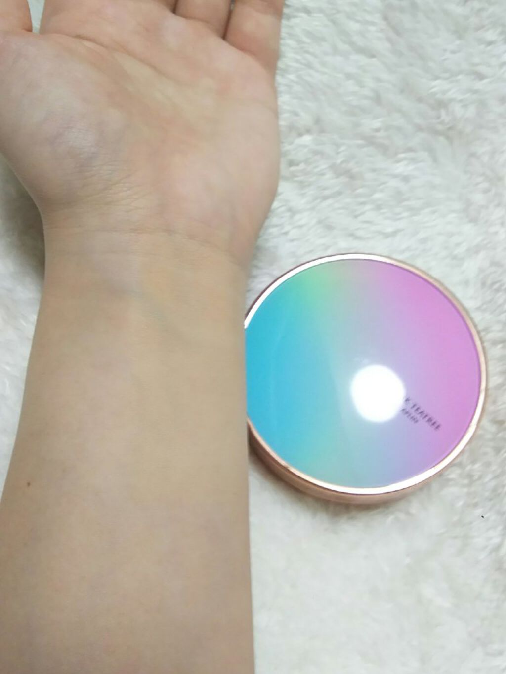 ピンクティーツリーカバークッション/APLIN/クッションファンデーションを使ったクチコミ(3枚目)