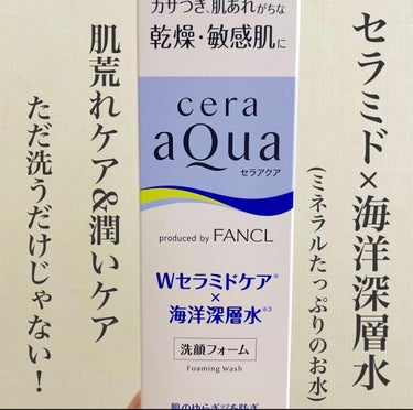 セラアクア 洗顔フォームのクチコミ「☑️セラアクア 洗顔フォーム         ¥1600(税込)



皆さんこんにちは💁🏼‍.....」（1枚目）