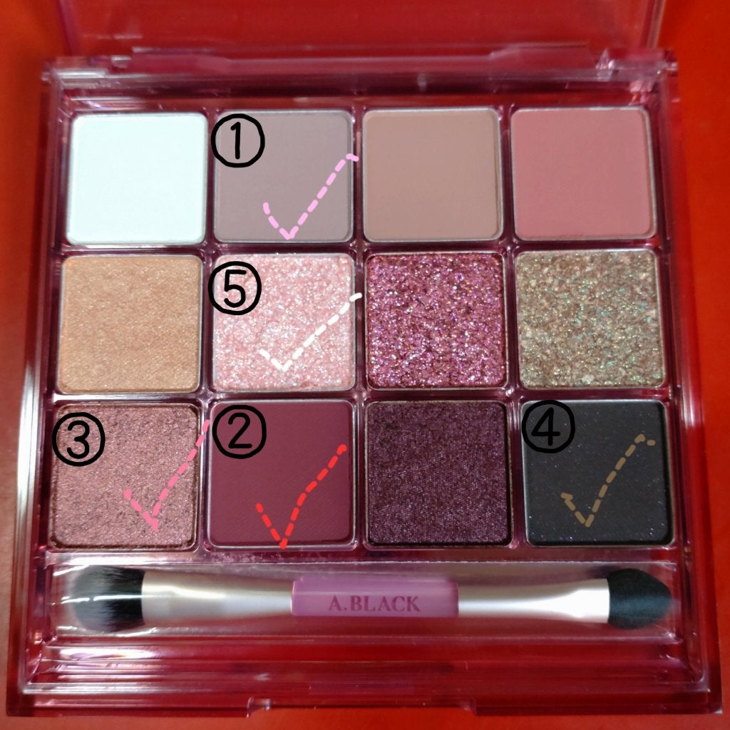グラムチェンジマルチパレット/A.BLACK/マルチパレットを使ったクチコミ(2枚目)