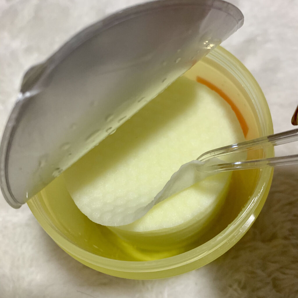 グリーンタンジェリン ビタCダークスポットケアパッド/goodal/トナーパッドを使ったクチコミ（3枚目）