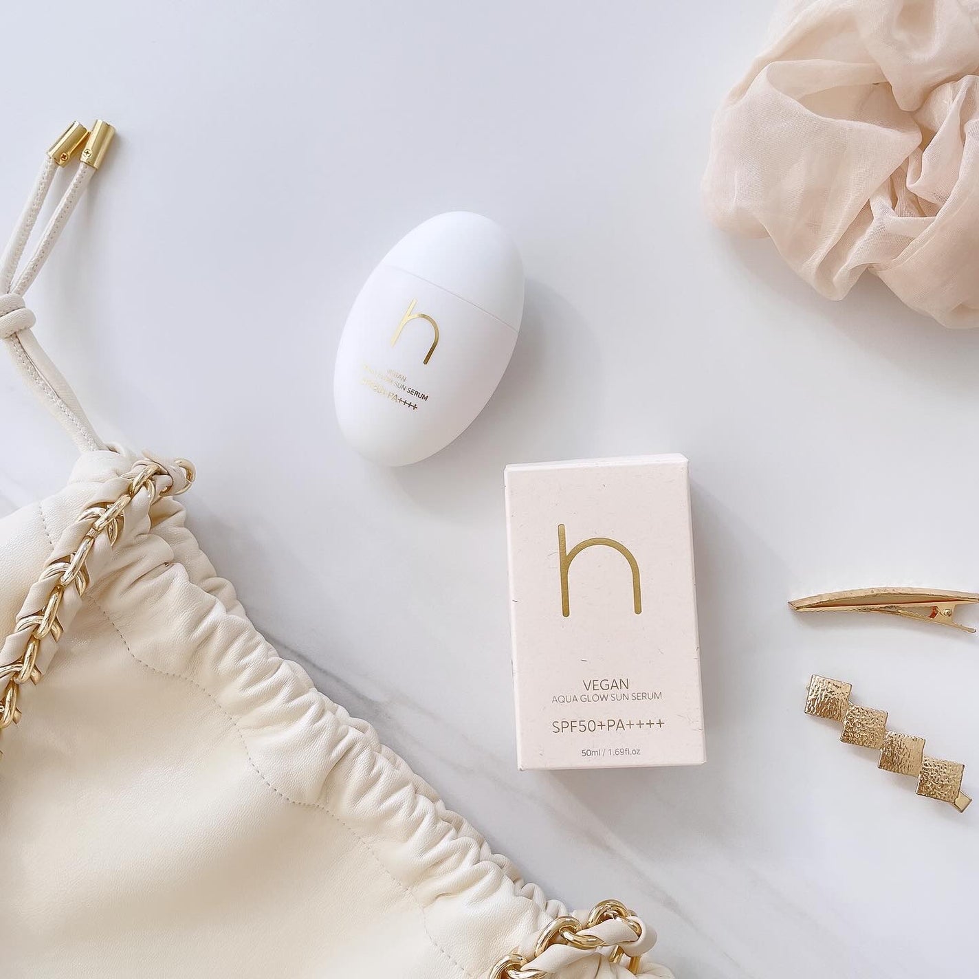 ヴィーガンアクアグロウサンセラム/HAMEL/日焼け止めローションを使ったクチコミ(5枚目)