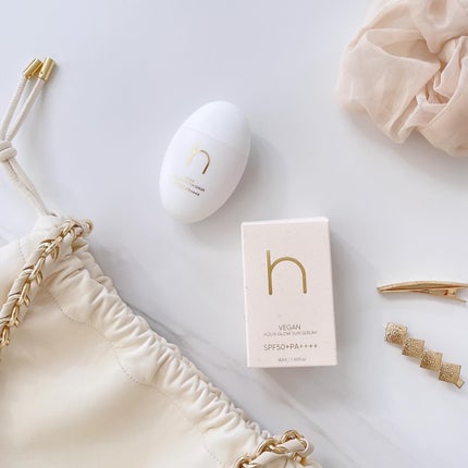 ヴィーガンアクアグロウサンセラム/HAMEL/日焼け止めローションを使ったクチコミ(5枚目)