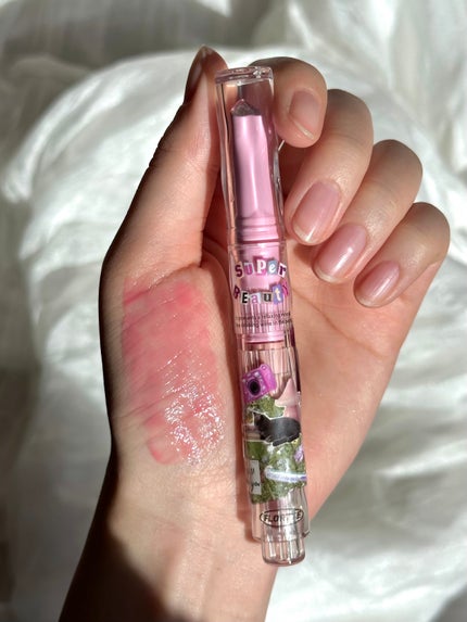 フロレット メルティーハート スティックグロス/FLORTTE/口紅を使ったクチコミ(3枚目)