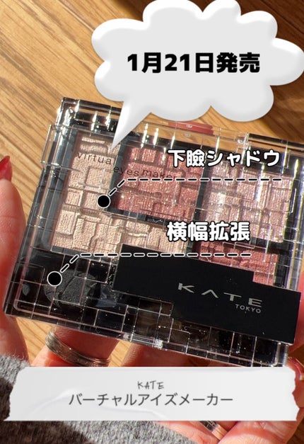 バーチャルアイズメイカー/KATE/アイシャドウパレットを使ったクチコミ(1枚目)