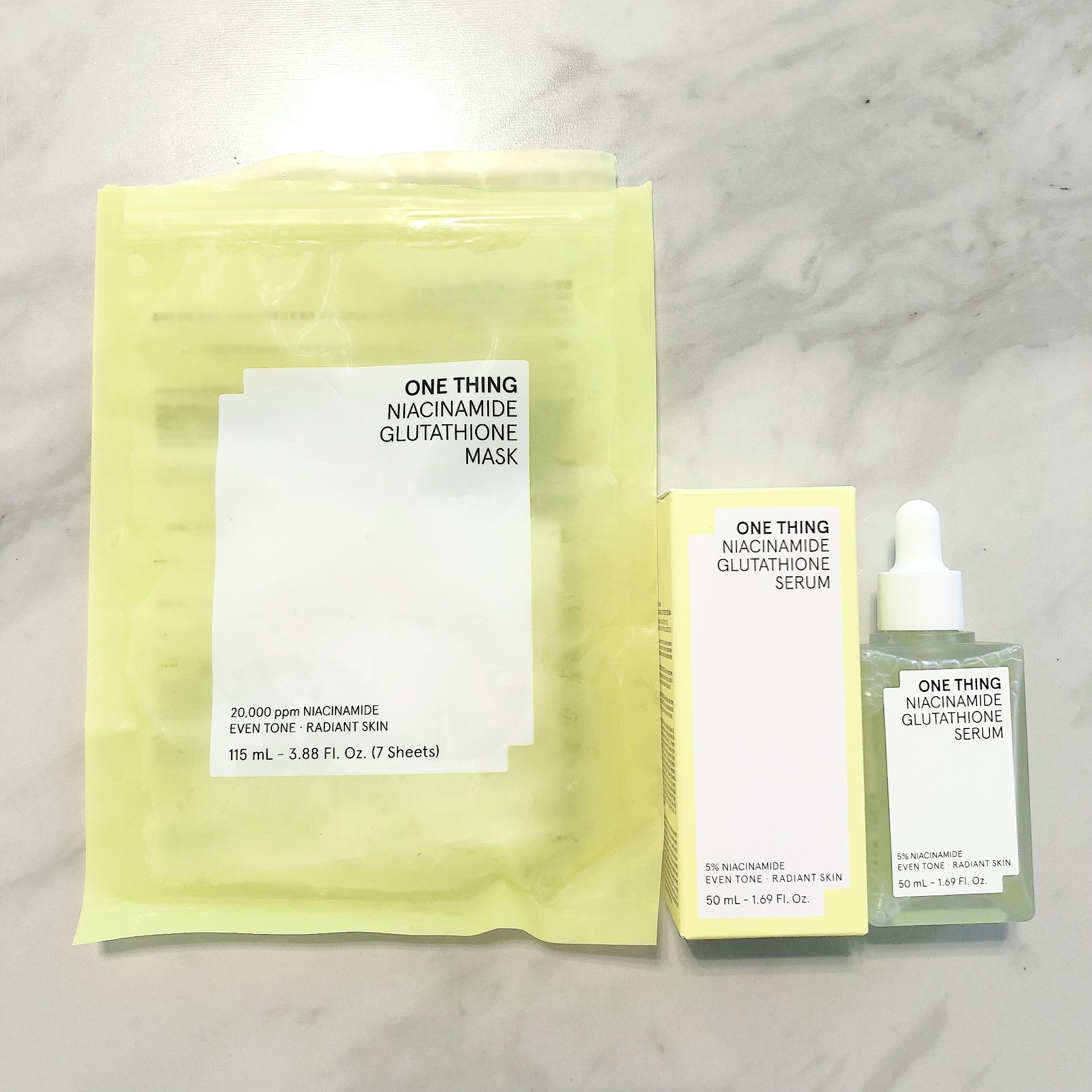 ナイアシンアミドグルタチオンマスク/ONE THING/シートマスク・パックを使ったクチコミ（1枚目）