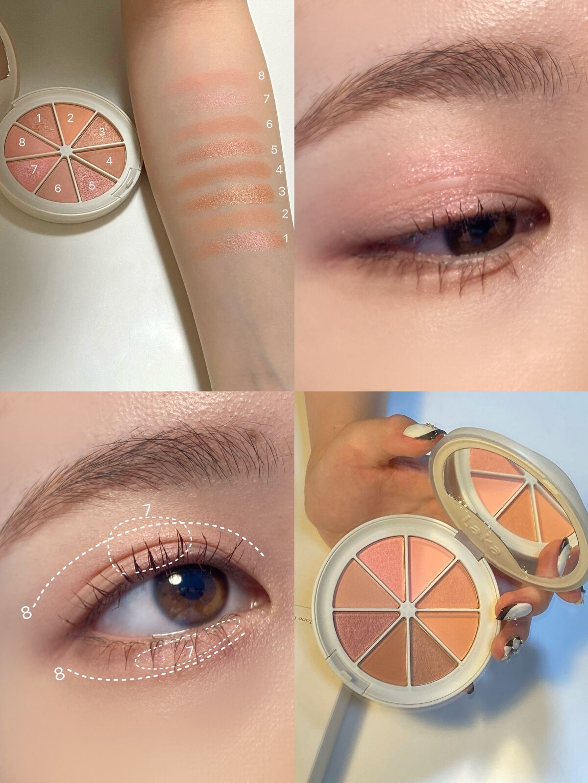 ミドルトーンアイシャドウコレクターパレット/Laka/アイシャドウパレットを使ったクチコミ(6枚目)