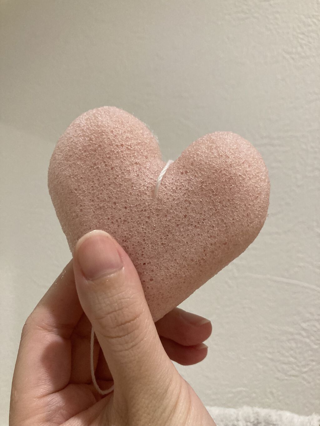 こんにゃくパフ (ハート)/DAISO/パフ・スポンジを使ったクチコミ（1枚目）