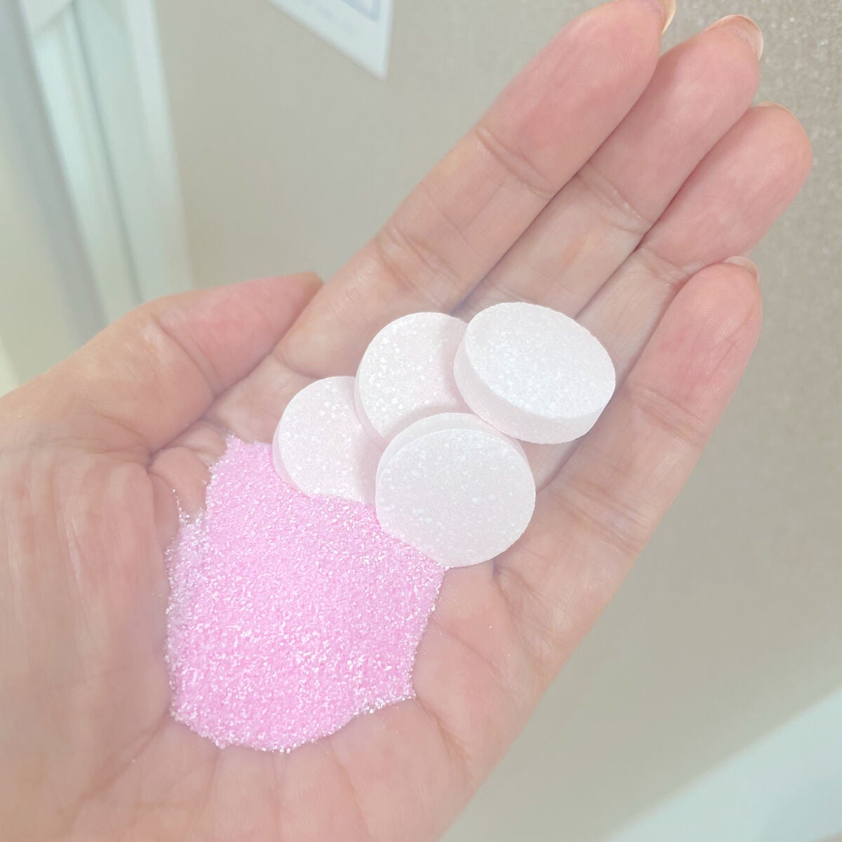 さくらふふふ バスパウダー&タブレット/ハウス オブ ローゼ/炭酸系入浴剤を使ったクチコミ(2枚目)