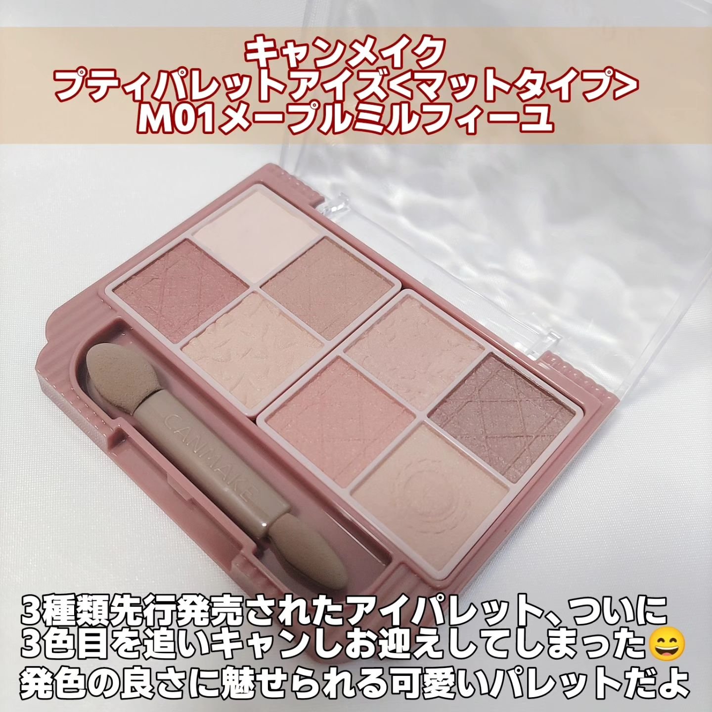 プティパレットアイズ（マットタイプ）/キャンメイク/パウダーアイシャドウを使ったクチコミ（2枚目）