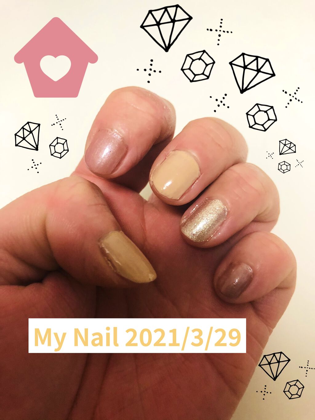 カラフルネイルズ/キャンメイク/マニキュアを使ったクチコミ（1枚目）