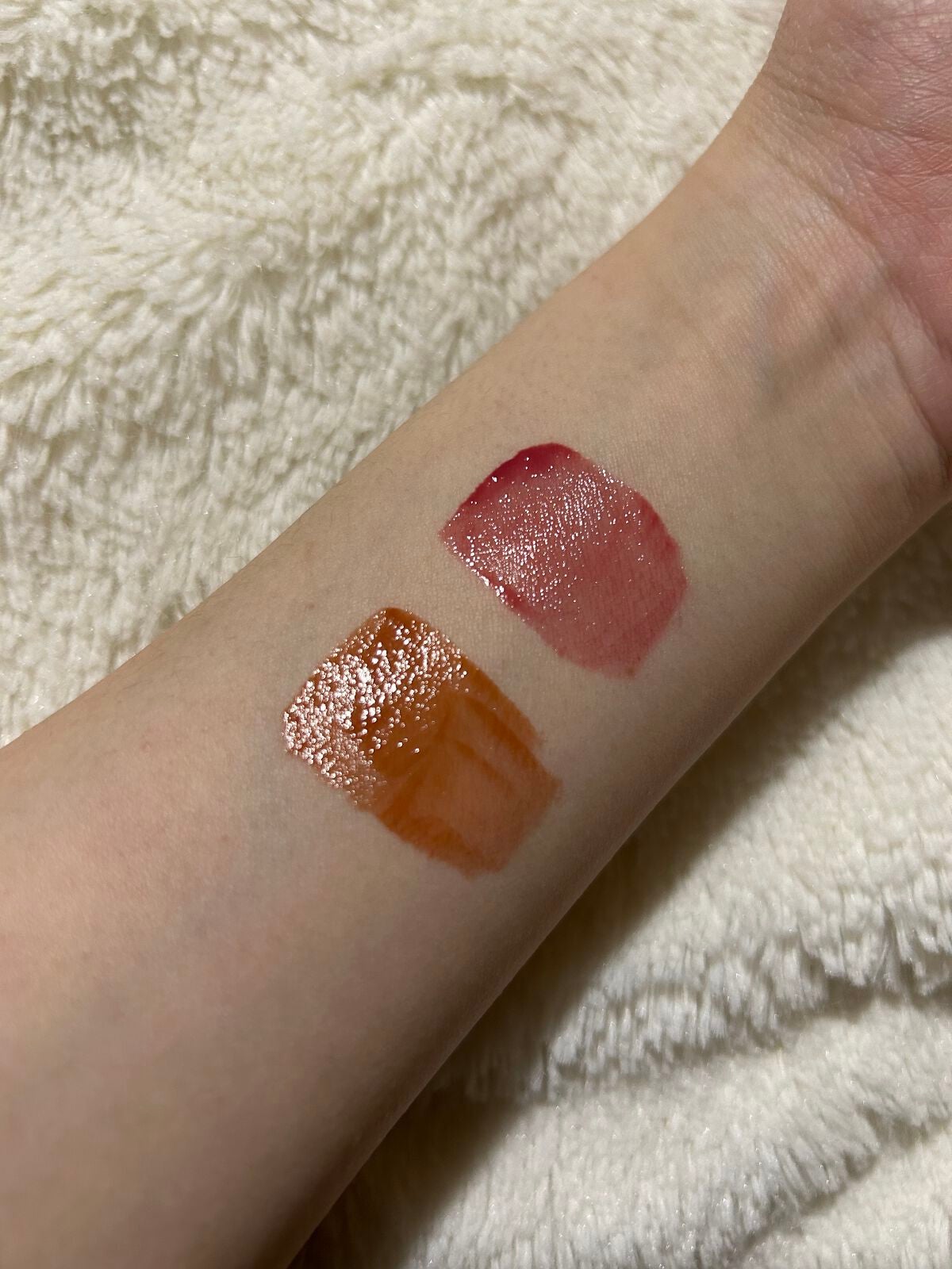 アンドバイロムアンド グラッシーボムティント/&nd by rom&nd/リップティントを使ったクチコミ(2枚目)