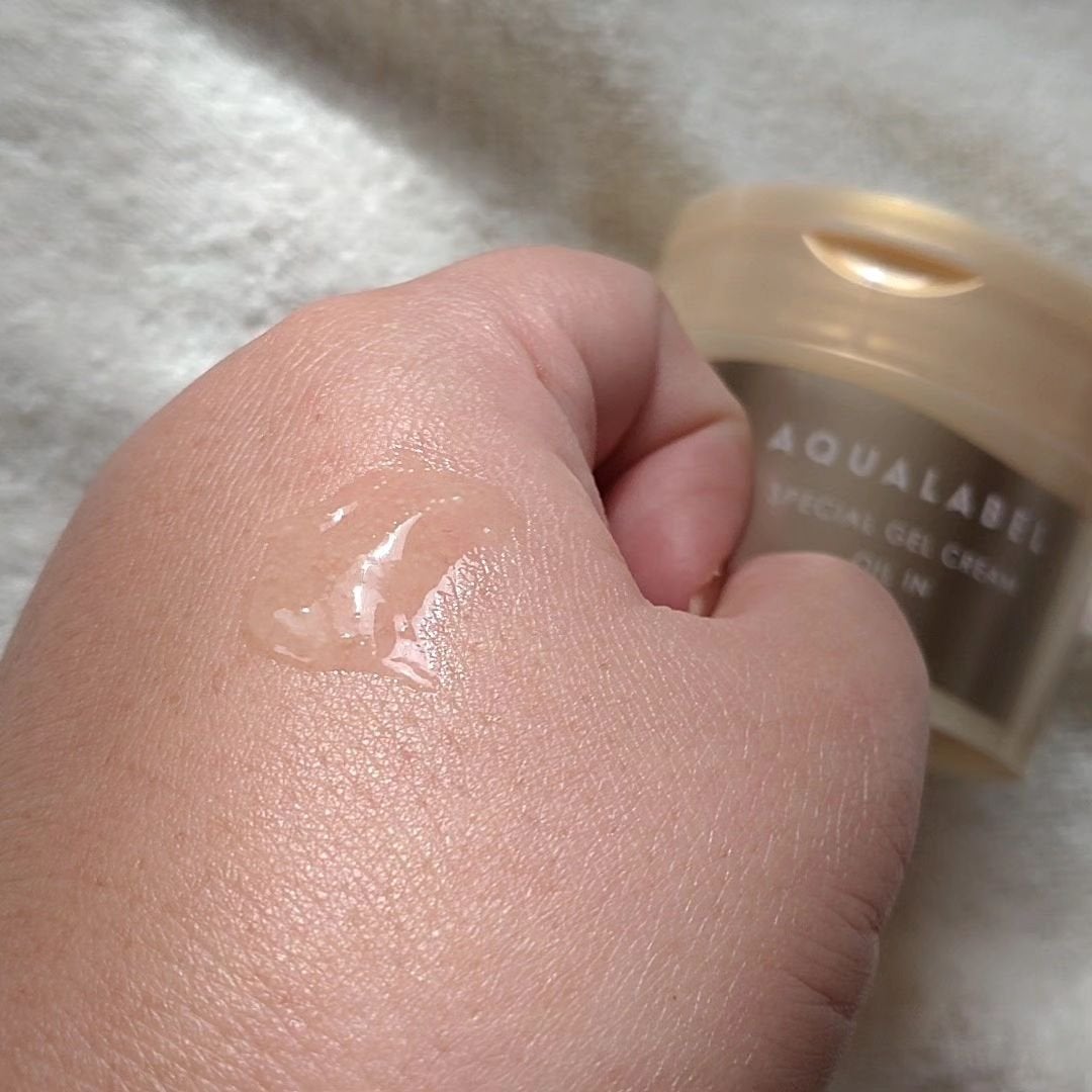 スペシャルジェルクリーム EX (オイルイン)/アクアレーベル/オールインワン化粧品を使ったクチコミ(4枚目)