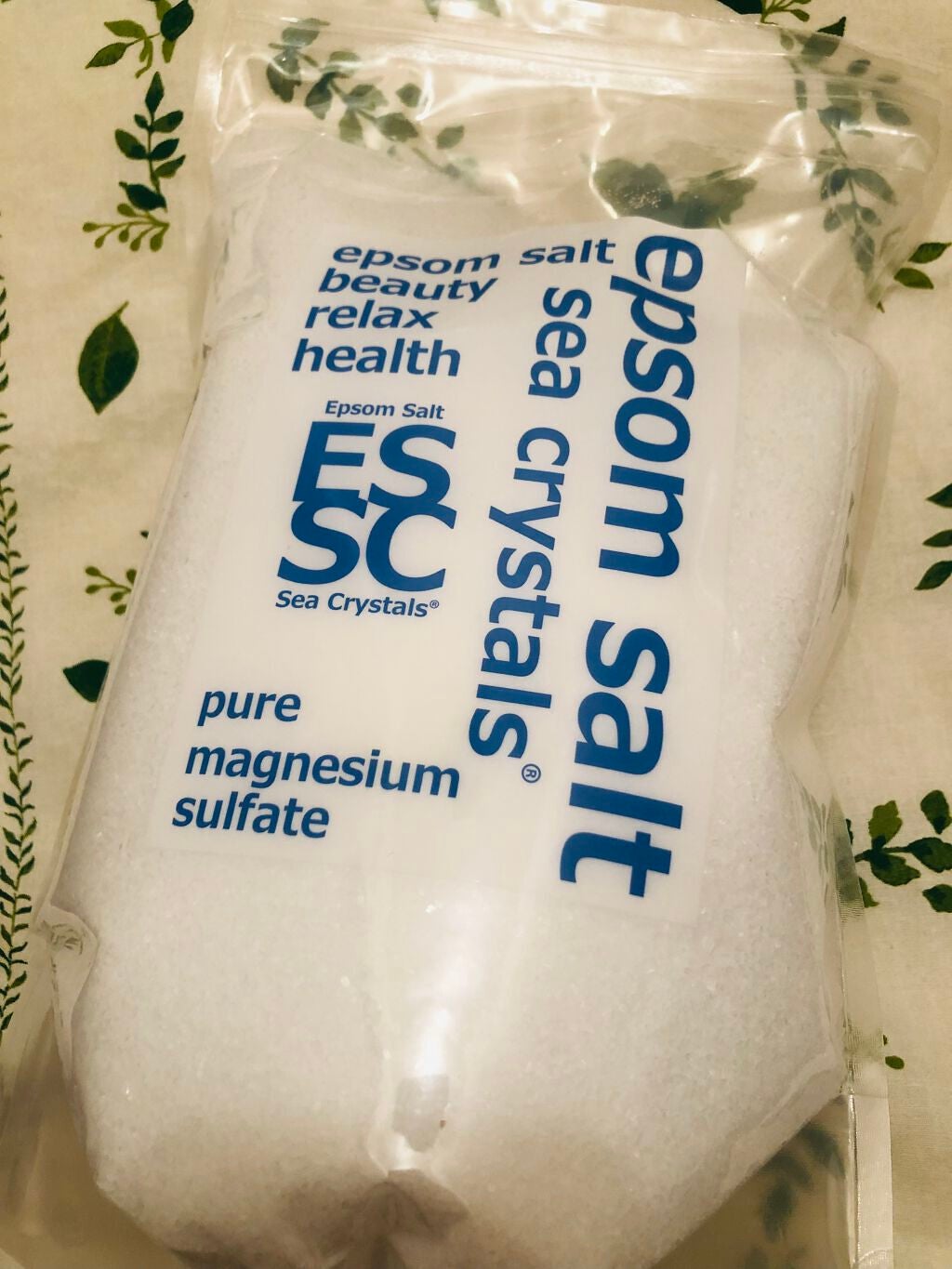 シークリスタルス エプソムソルト オリジナル/sea crystals/無機塩系入浴剤を使ったクチコミ(1枚目)